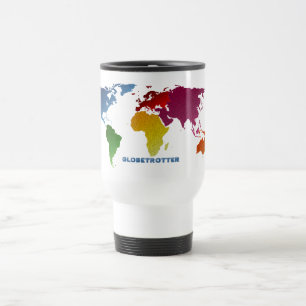 Mug De Voyage Monde de globe-trotter