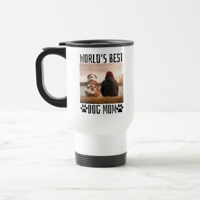 Mug De Voyage Monde Meilleure maman de chien (Gauche)