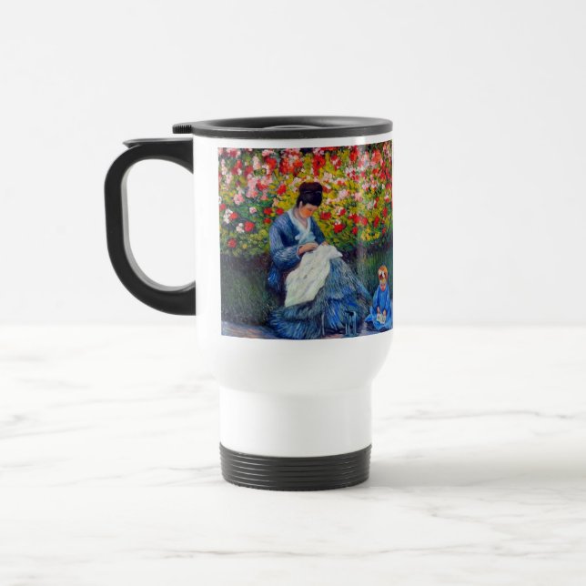 Mug De Voyage Monet mère et enfant dans le jardin (Gauche)