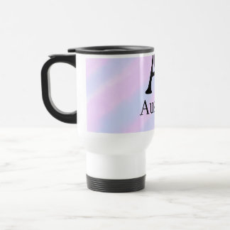 Mug De Voyage Monogram capital masculine add name purple pastel 