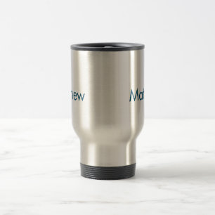 Mug De Voyage monogramme de lettre initiale simple ajoutez votre