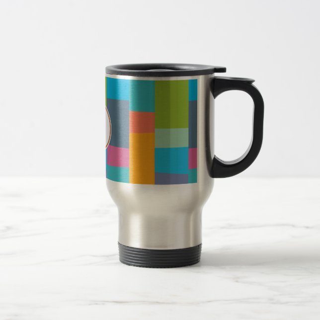 Mug De Voyage monogramme et coloré modelés (Droit)