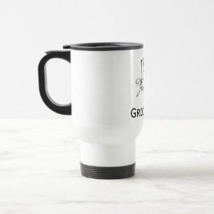 Mug De Voyage Monogramme personnalisé témoin nom date