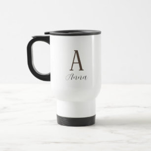 Mug De Voyage Monogramme Vibe d'automne