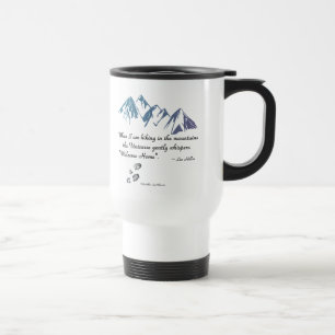 Mug De Voyage Montagnes de randonnée Whisers univers Bienvenue A