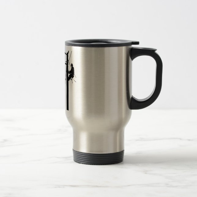 Mug De Voyage Monteurs de lignes puisque (Droit)