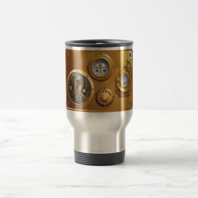 Mug De Voyage Montre Steampunk (Centre)