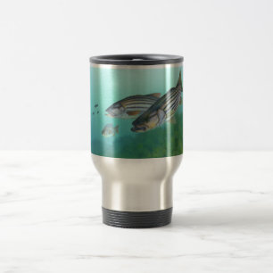 Mug De Voyage Morone atlantique Saxatilis de poissons de bar