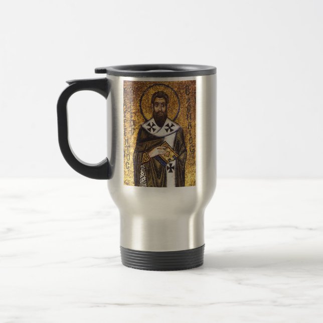 Mug De Voyage Mosaïque de saint Basile le Grand (Gauche)