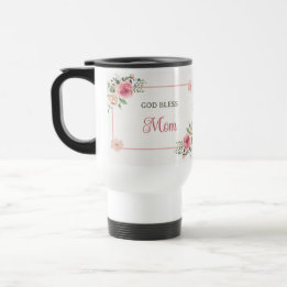 Mug De Voyage Mother's Day God Bless Mom – Watercolor Floral
