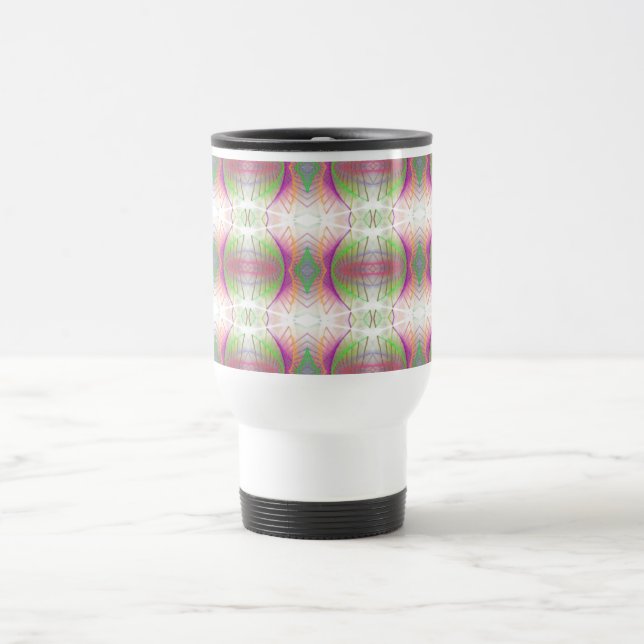 Mug De Voyage Motif Abstrait rose (Centre)