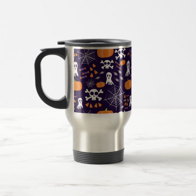 Mug De Voyage Motif amusant d'Halloween (Gauche)