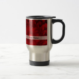 Mug De Voyage Motif assez rouge moderne de fractale