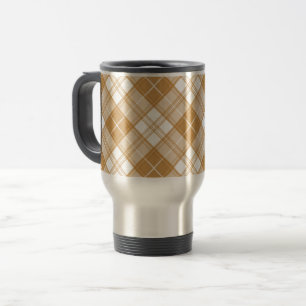 Mug De Voyage Motif Brown Tartan blanc yxm0uat9
