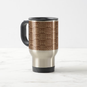 Mug De Voyage Motif Bubble Knit Stitch par Shirley Taylor