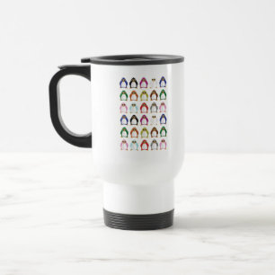 Mug De Voyage Motif Coloré de Manchot – Animal Arc-en-ciel Migno