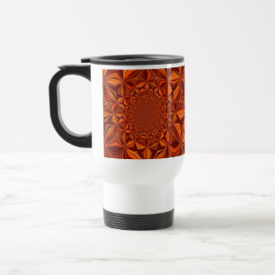 Mug De Voyage Motif d'art numérique kaléidoscope rouge-67546