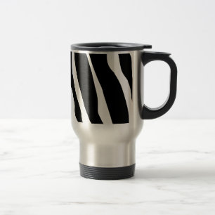 Mug De Voyage Motif de bandes d'impression Zebra