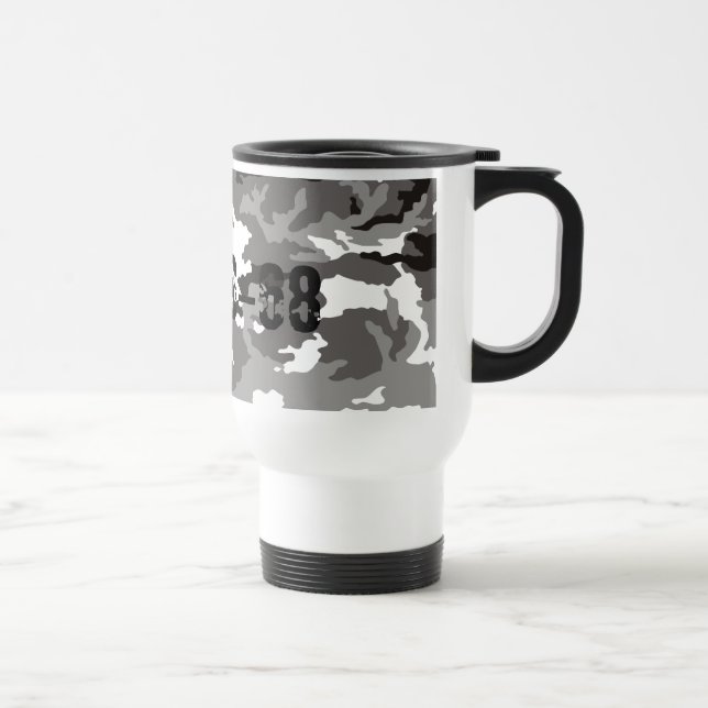 Mug De Voyage Motif de camouflage gris (Droite)