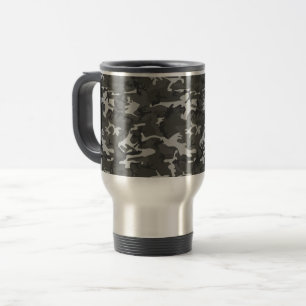 Mug De Voyage Motif de Camouflage gris, Motif militaire, Armée