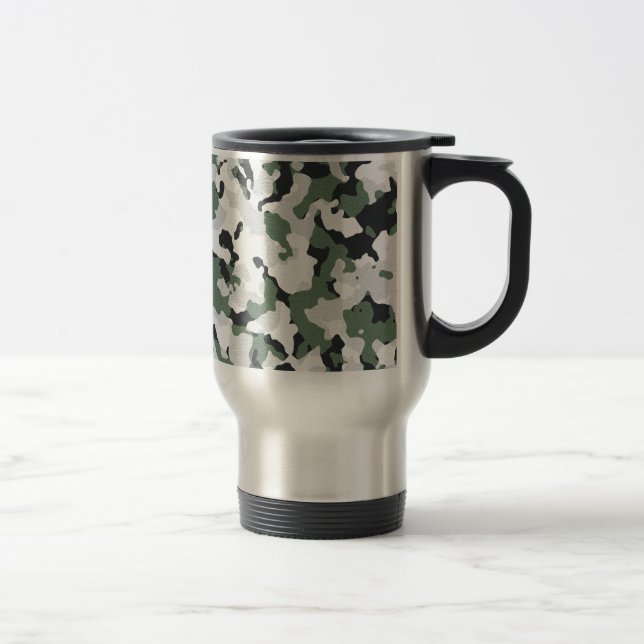 Mug De Voyage Motif de camouflage vert (Droit)