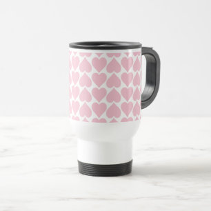 Mug De Voyage Motif de cœurs roses, romantique, amour