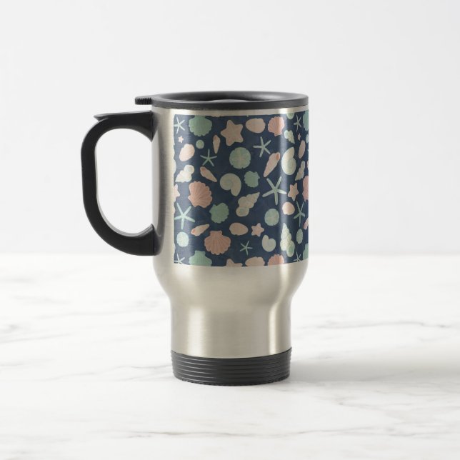 Mug De Voyage motif de coquillages (Gauche)