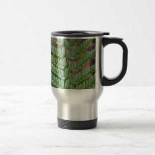 Mug De Voyage Motif de feuilles de fougères vertes
