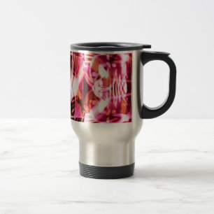 Mug De Voyage Motif de graffiti rose