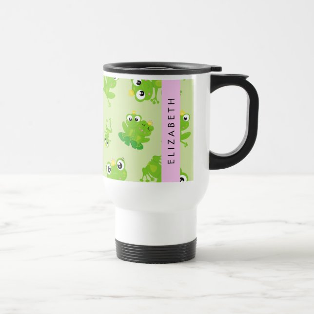 Mug De Voyage Motif de grenouille, Grenouille verte, Prince de g (Droite)