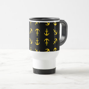 Mug De Voyage Motif de jeu d'Ancres en bateau doré