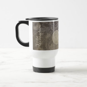 Mug De Voyage Motif de Noël vintage avec biscuits et café