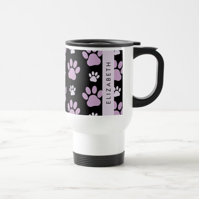 Mug De Voyage Motif De Pâtes, Pailles Lilac, Pâtes De Chien, Vot (Droite)