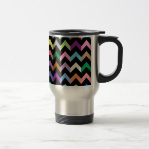 Mug De Voyage Motif de zigzag coloré