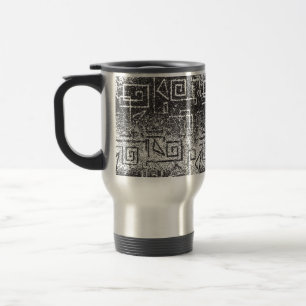 Mug De Voyage Motif décoratif noir et gris
