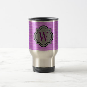 Mug De Voyage Motif des dunes violettes de monogramme