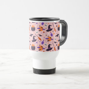 Mug De Voyage Motif d'Halloween mou et rose
