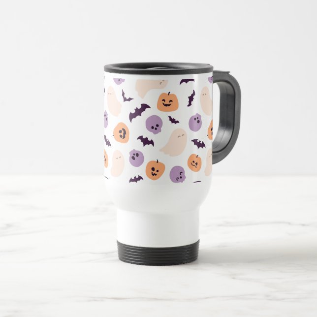 Mug De Voyage Motif d'Halloween pour enfants amusants (Devant droit)