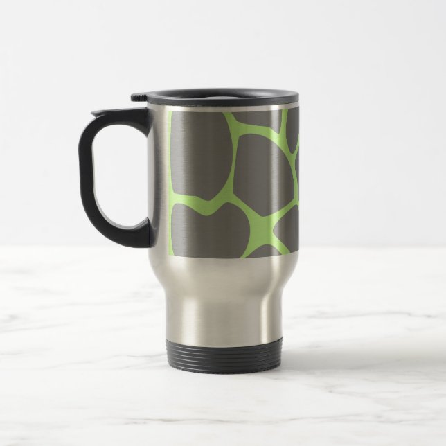 Mug De Voyage Motif d'impression de girafe dans le gris (Gauche)