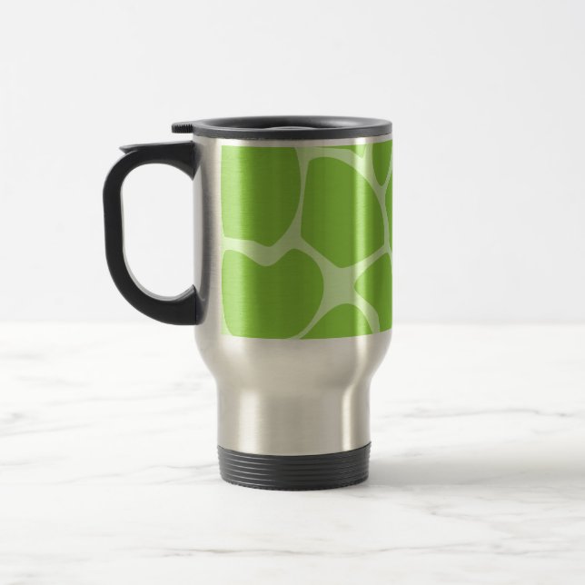Mug De Voyage Motif d'impression de girafe en vert de chaux (Gauche)