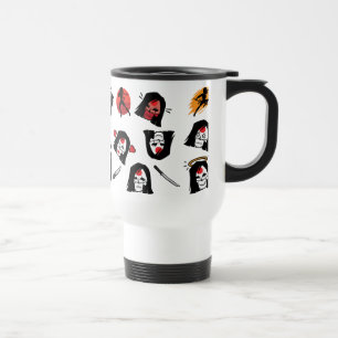 Mug De Voyage Motif du peloton   Katana Emoji de suicide
