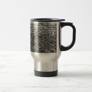 Mug De Voyage Motif en mosaïque argent