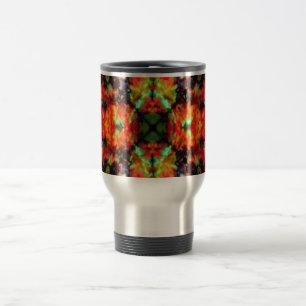 Mug De Voyage Motif étoile kaléidoscope rouge