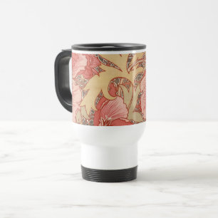 Mug De Voyage Motif floral de Nouveau d'art de pavots de William