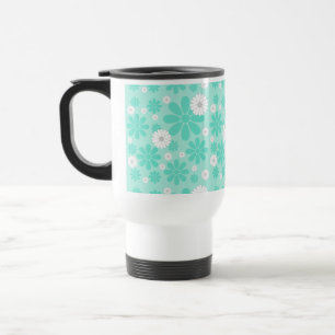 Mug De Voyage Motif Floral Pastel MENTHE