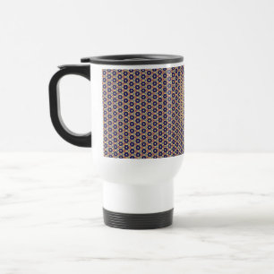 Mug De Voyage motif hexagonal sans couture sur tumbler thermique