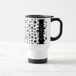 Mug De Voyage Motif mâle, Patrouilles de chien, Noir et Blanc, V
