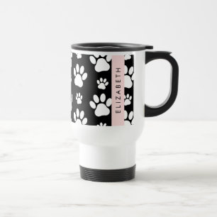 Mug De Voyage Motif mâle, Patrouilles de chien, Noir et Blanc, V