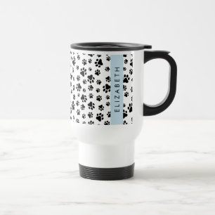 Mug De Voyage Motif mâle, Patrouilles de chien, Noir et Blanc, V