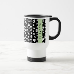 Mug De Voyage Motif mâle, Patrouilles de chien, Noir et Blanc, V